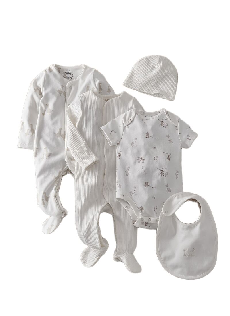 5-PIECE BABY SET WELCOME TO THE WORLD DUCK
