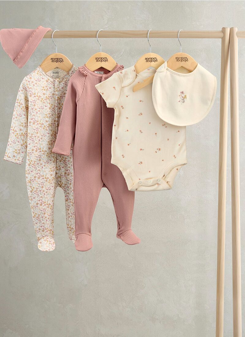 5-PIECE BABY SET FLORAL