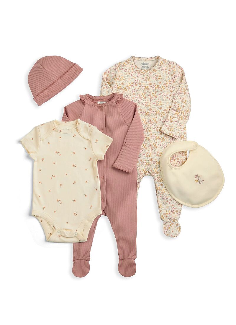 5-PIECE BABY SET FLORAL