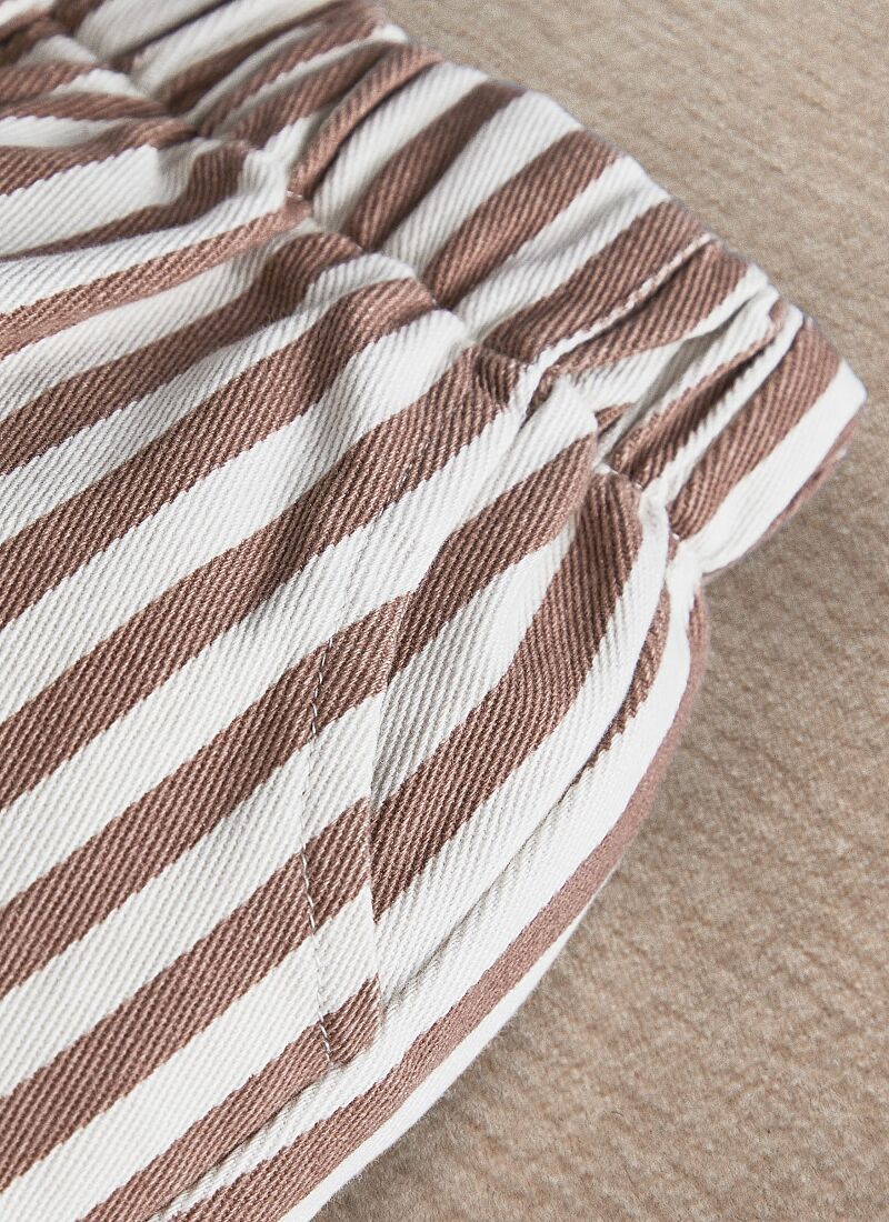 TROUSERS CLAY AND CREAM
