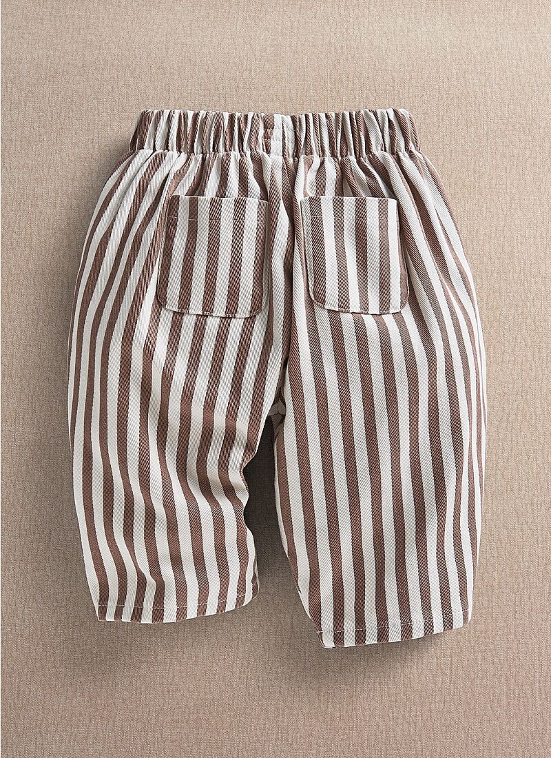 TROUSERS CLAY AND CREAM