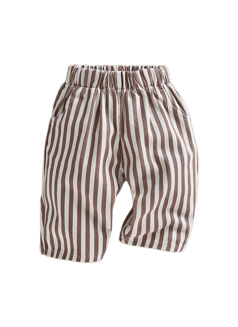 TROUSERS CLAY AND CREAM