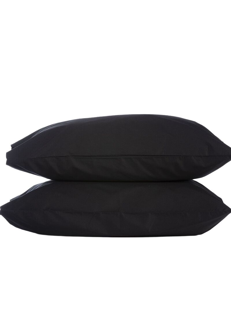 PILLOWCASE SET BASIC BLACK