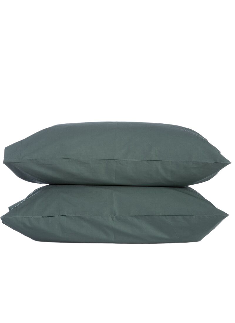 PILLOWCASE SET BASIC GREEN