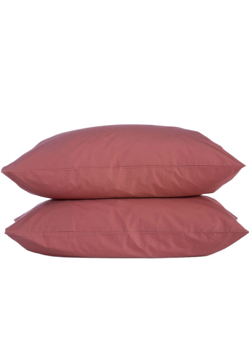 PILLOWCASE SET BASIC TERACOTTA
