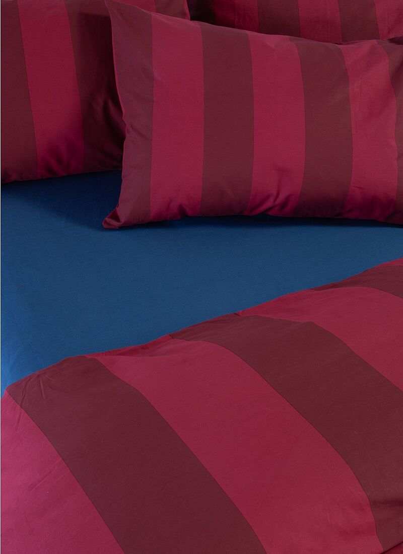 QUEEN DUVET COVER SET CASUAL VERTIA BORDO