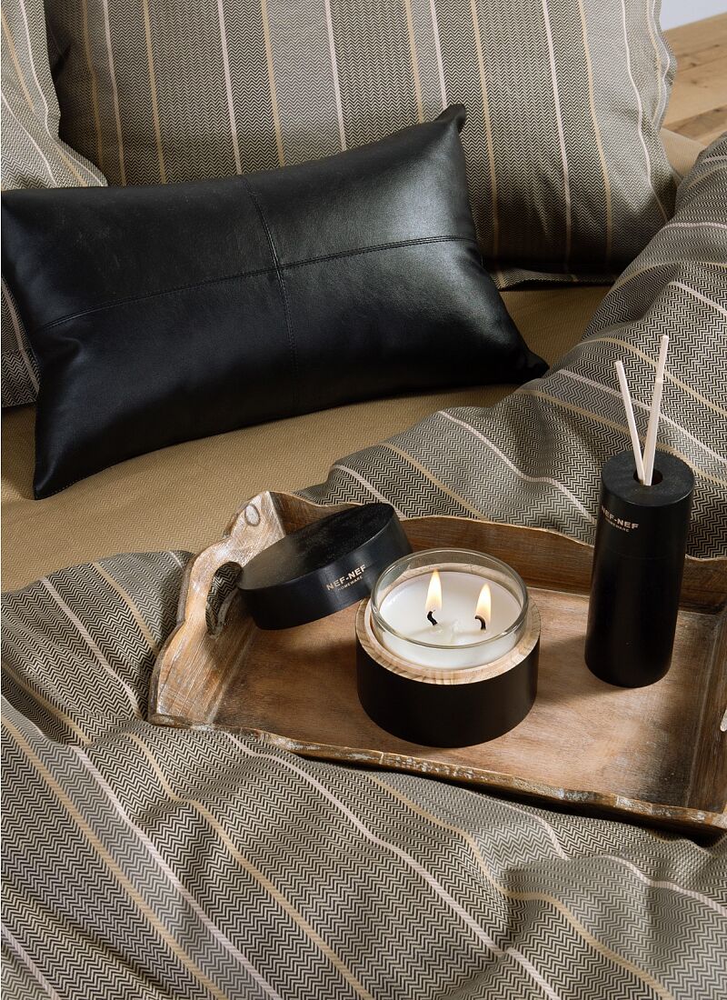 QUEEN SHEET SET DRAFT OLIVE GREY