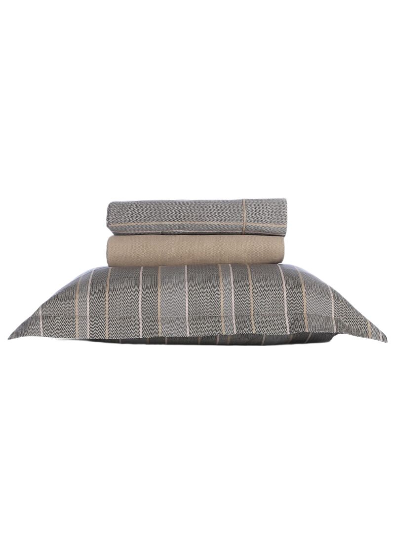 QUEEN SHEET SET DRAFT OLIVE GREY