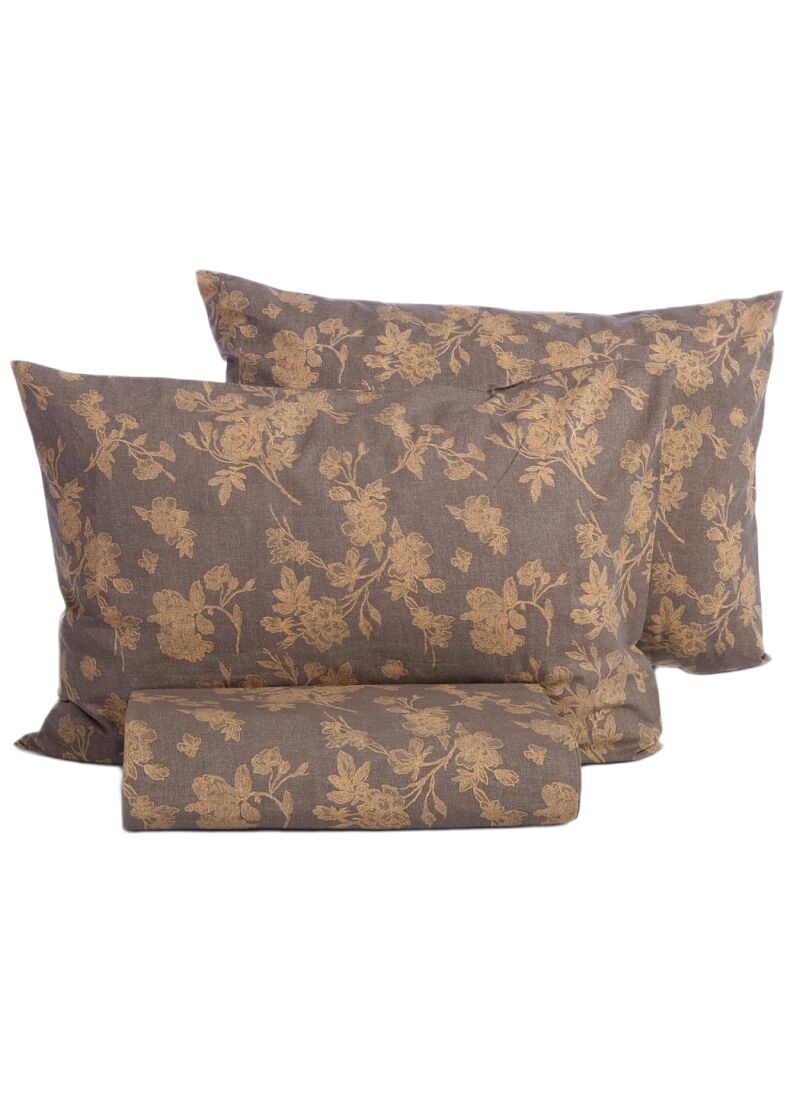 SINGLE DUVET COVER SET DREAM BROWN