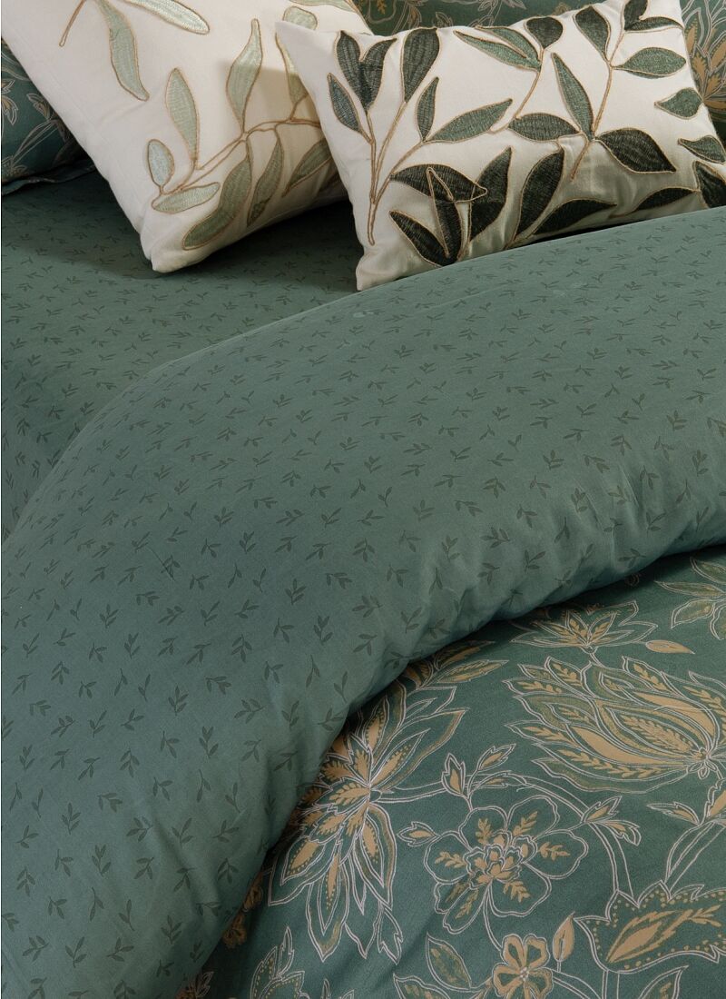 QUEEN DUVET COVER SET ELINDA GREEN