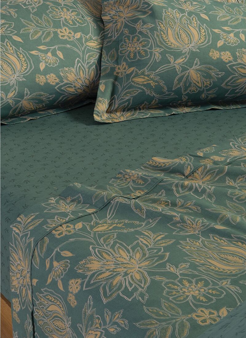 QUEEN SHEET SET ELINDA GREEN
