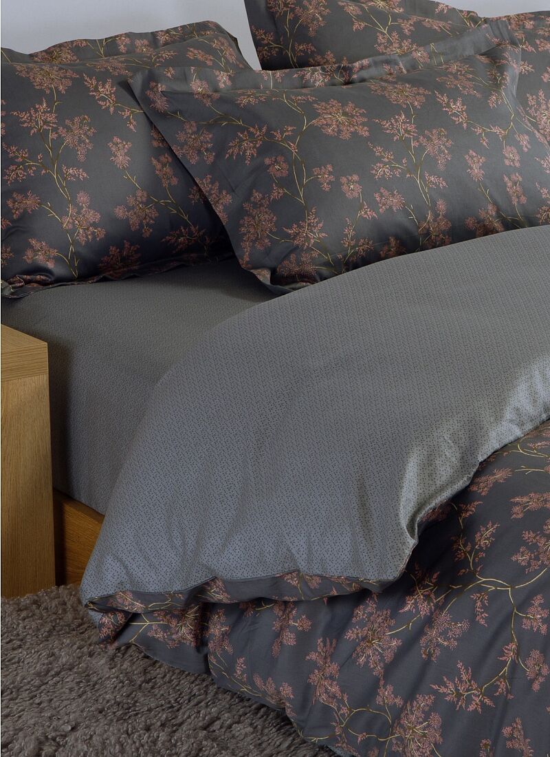 QUEEN SHEET SET FOXY GREY BLUE