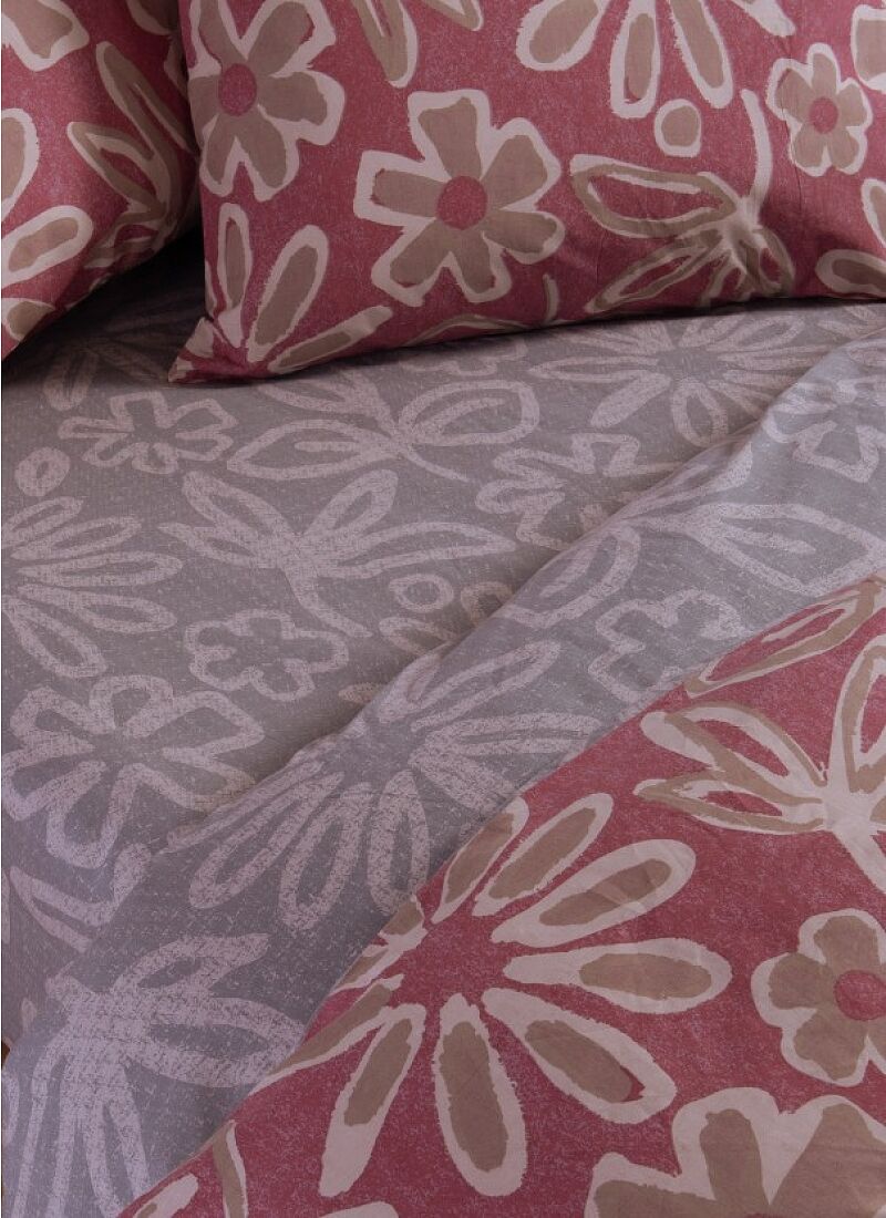DOUBLE SHEET SET HARMONY BORDO