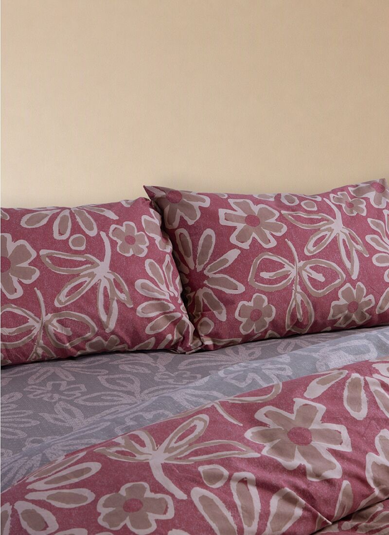 DOUBLE SHEET SET HARMONY BORDO