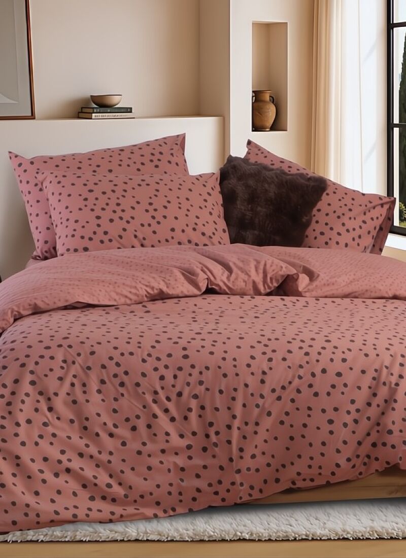 SINGLE SHEET SET TRUST DUSTY ROSE