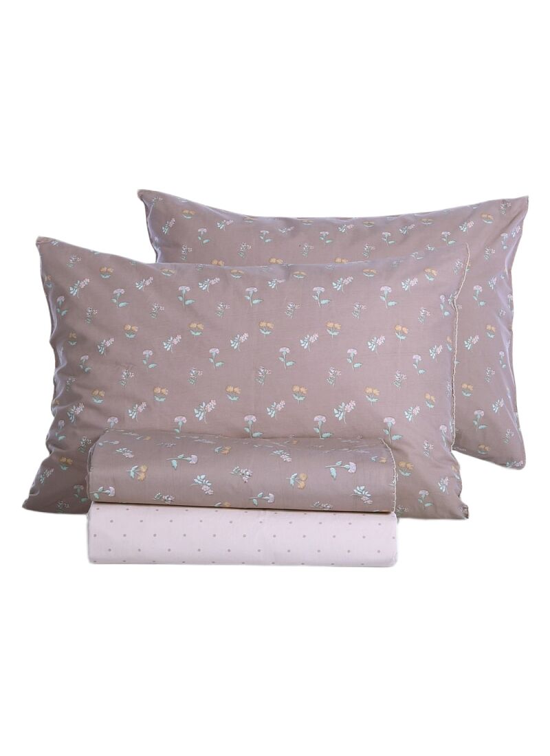 QUEEN SHEET SET VIOLAN BROWN