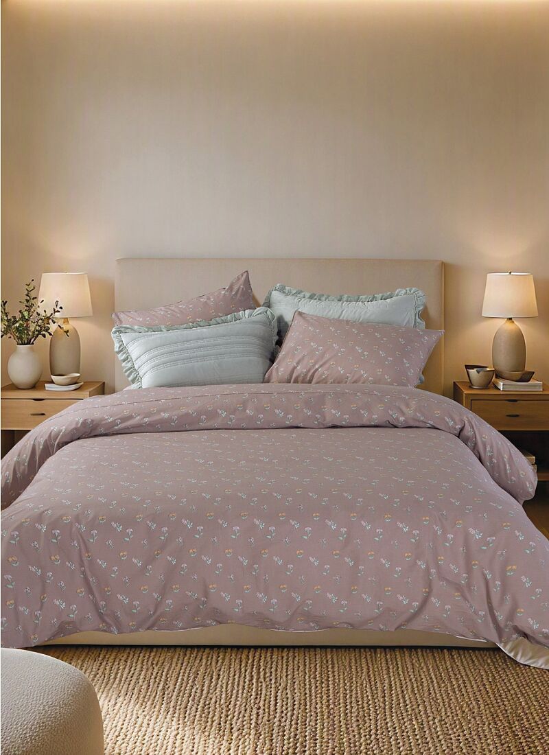 QUEEN SHEET SET VIOLAN BROWN