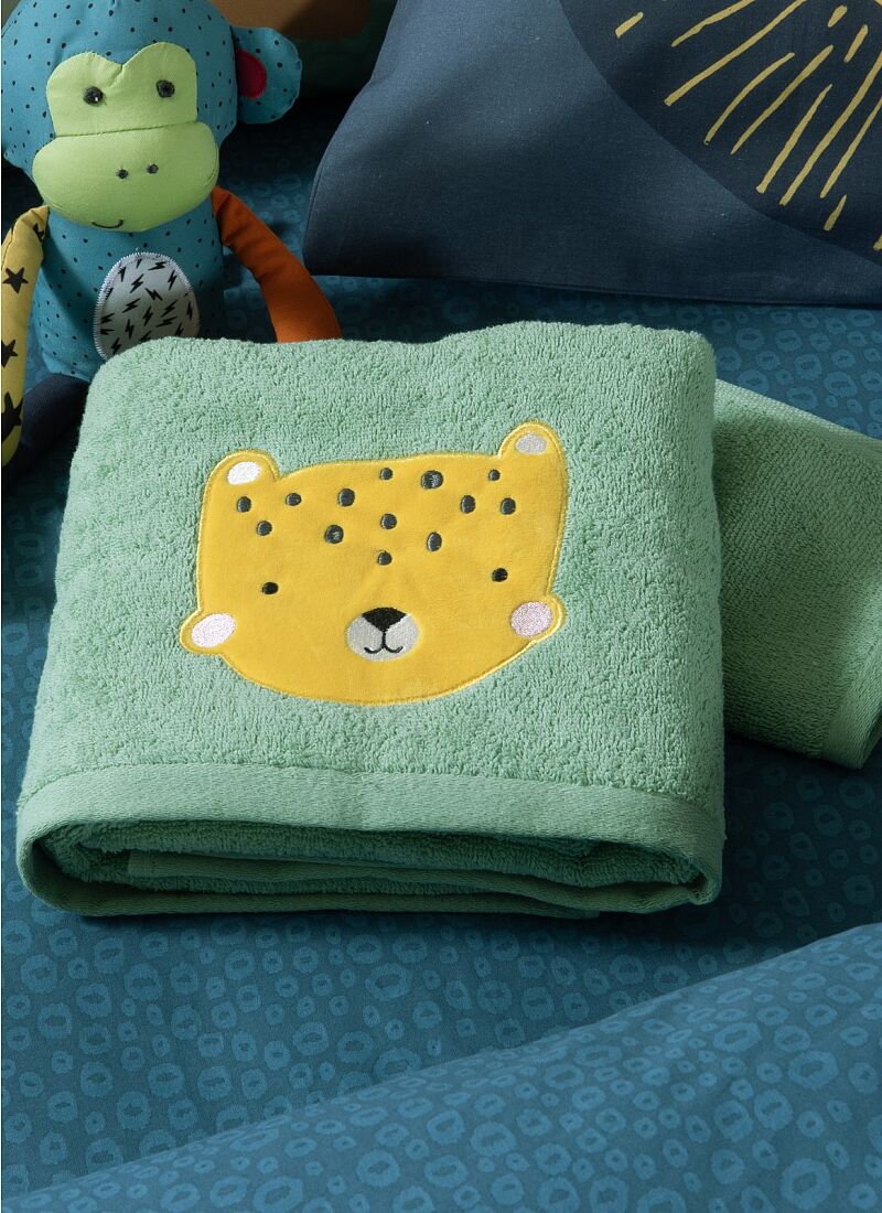 TOWEL SET (2PCS) JUNGLE MANIA PISTACHIO