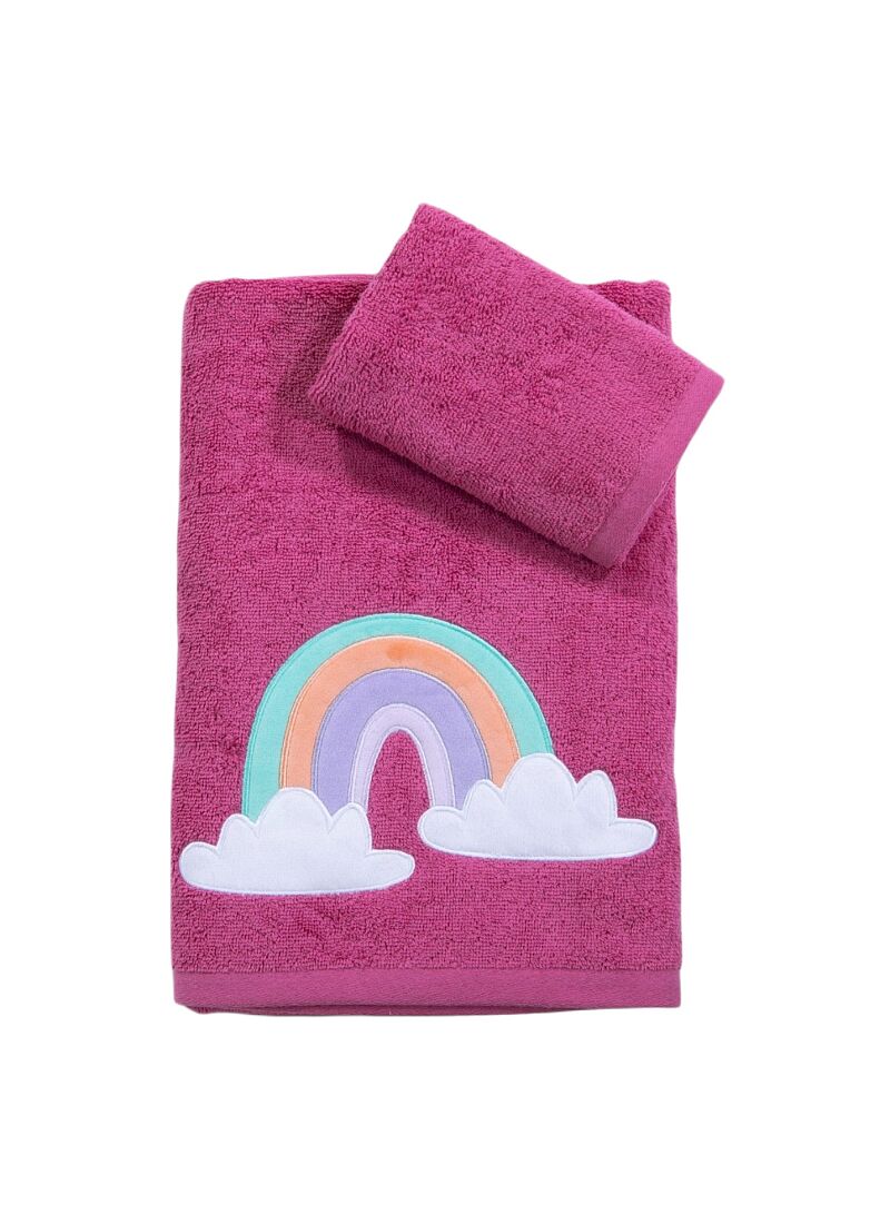 TOWEL SET (2PCS) RAINBOW MOOD VIOLET