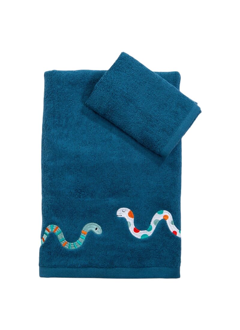 TOWEL SET (2PCS) WARMS PETROL