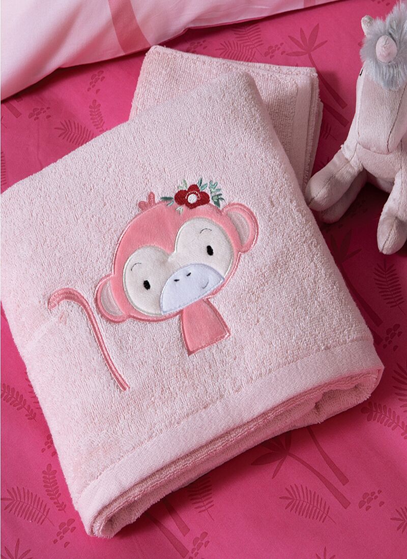 TOWEL SET (2PCS) WILD & SWEET PINK