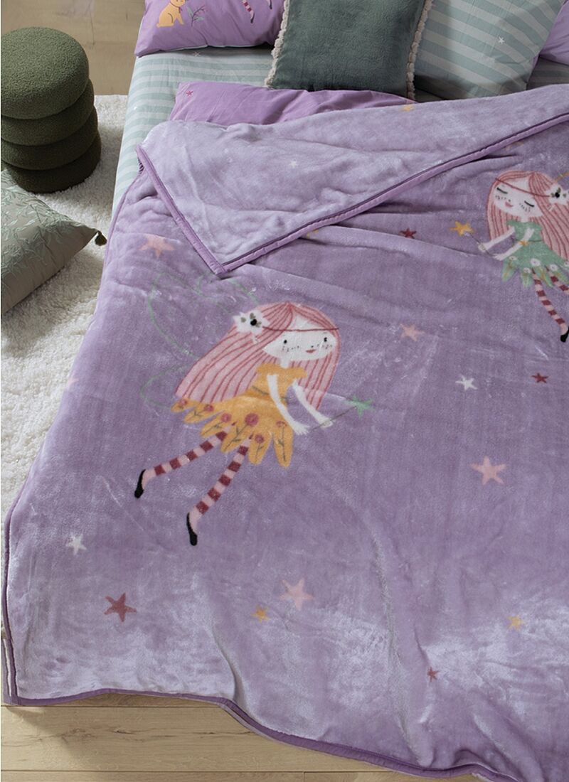 ADULT BLANKET (160X220) FAIRY TALE MAUVE