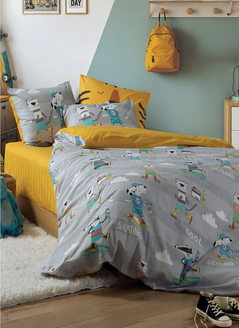 SINGLE DUVET COVER SET COOL SKATING