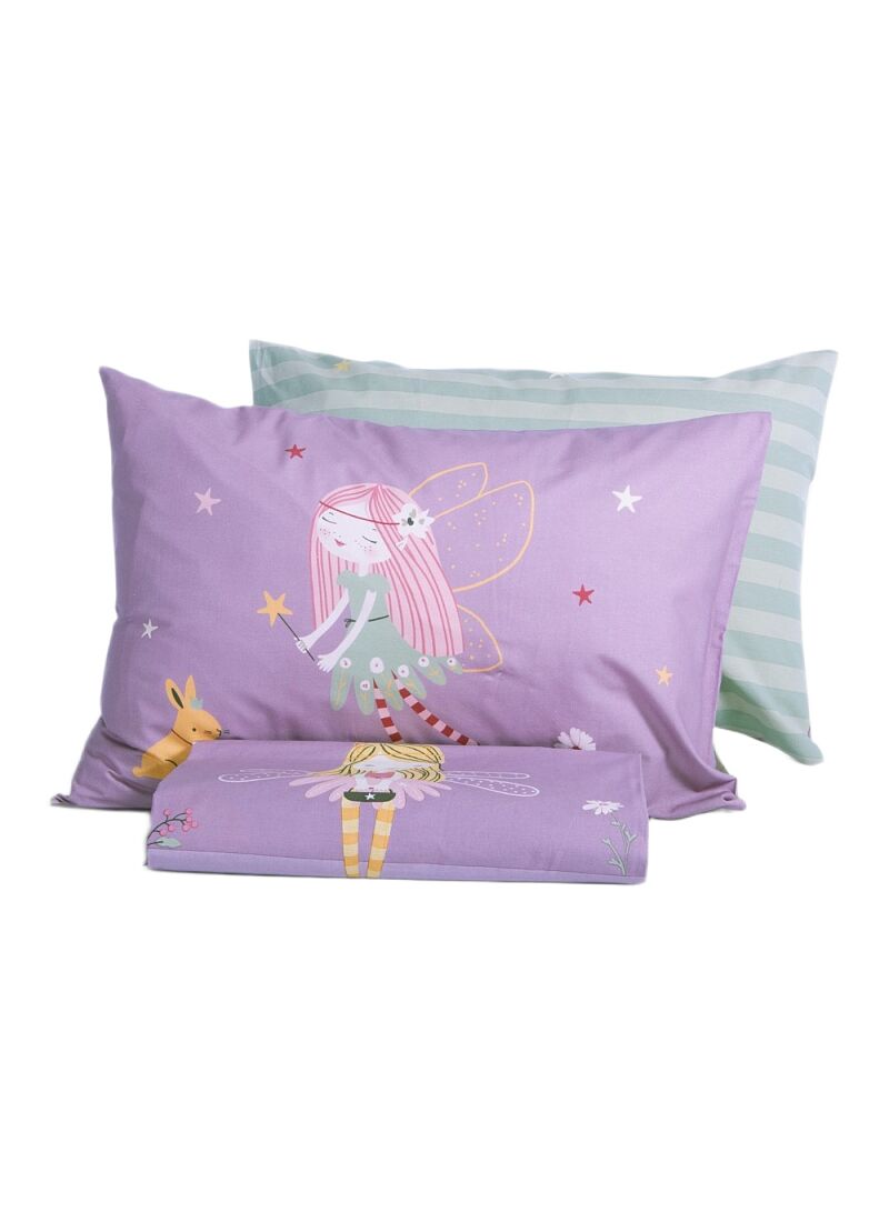 SINGLE DUVET COVER SET FAIRY TALE PURPLE