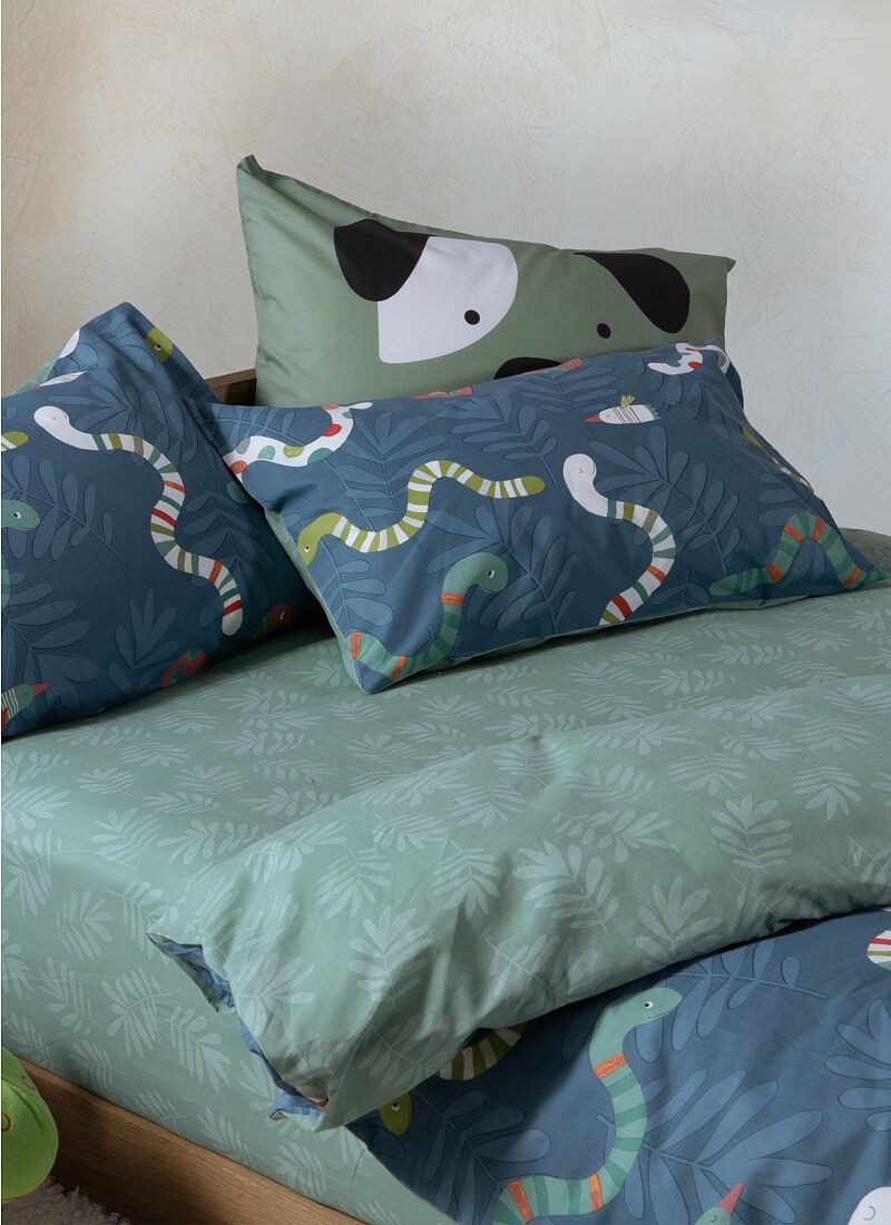 SINGLE DUVET COVER SET WARMS PETROL