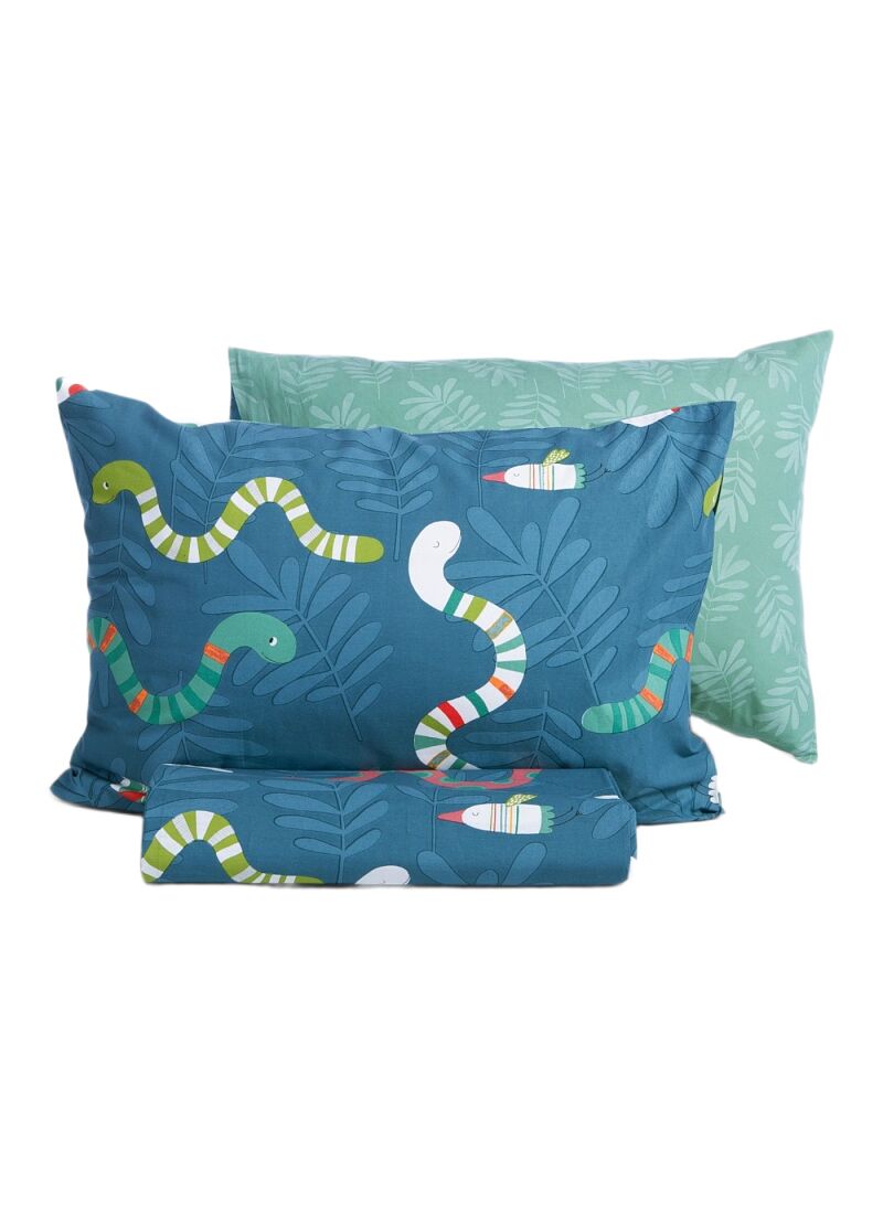 SINGLE DUVET COVER SET WARMS PETROL