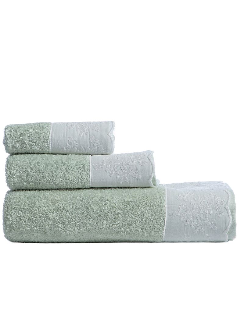 3 PC TOWEL SET CALMA MINT