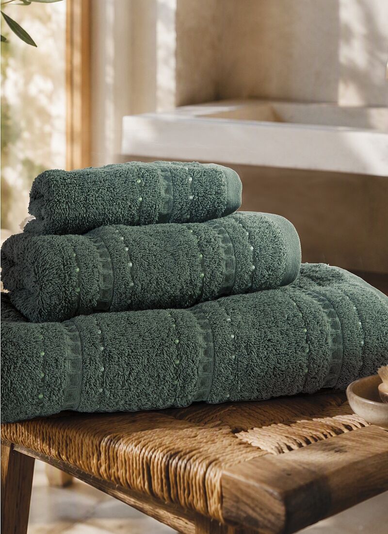 3 PC TOWEL SET HARMONY GREEN