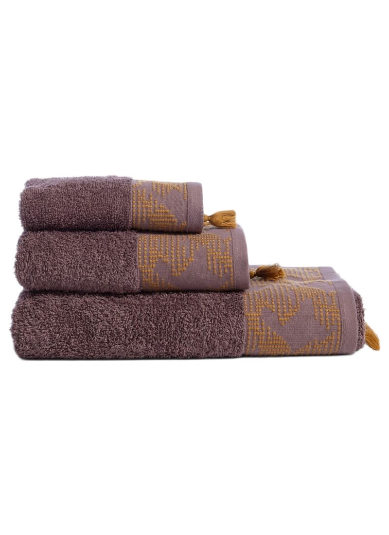 3 PC TOWEL SET ZEYN BROWN