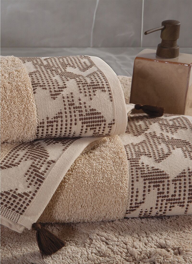 3 PC TOWEL SET ZEYN BEIGE