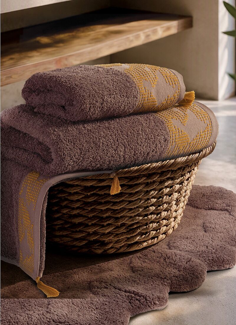 3 PC TOWEL SET ZEYN BROWN