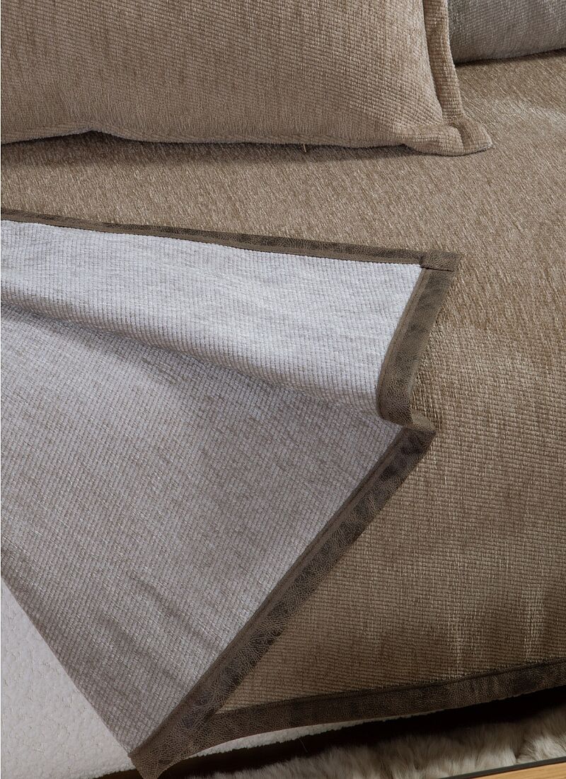 THROW TANGER BEIGE LIGHT GREY