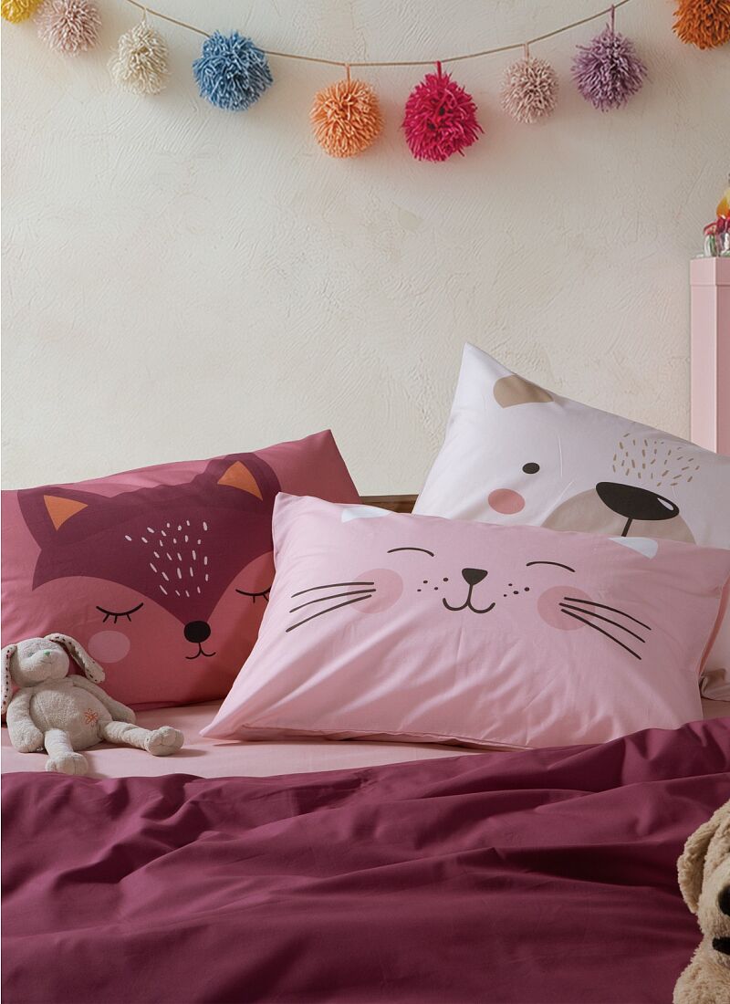 PILLOWCASE HAPPY CAT
