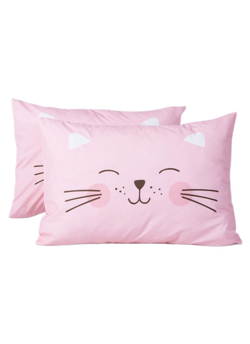 PILLOWCASE HAPPY CAT