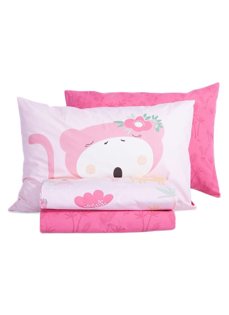 SINGLE SHEET SET WILD & SWEET PINK