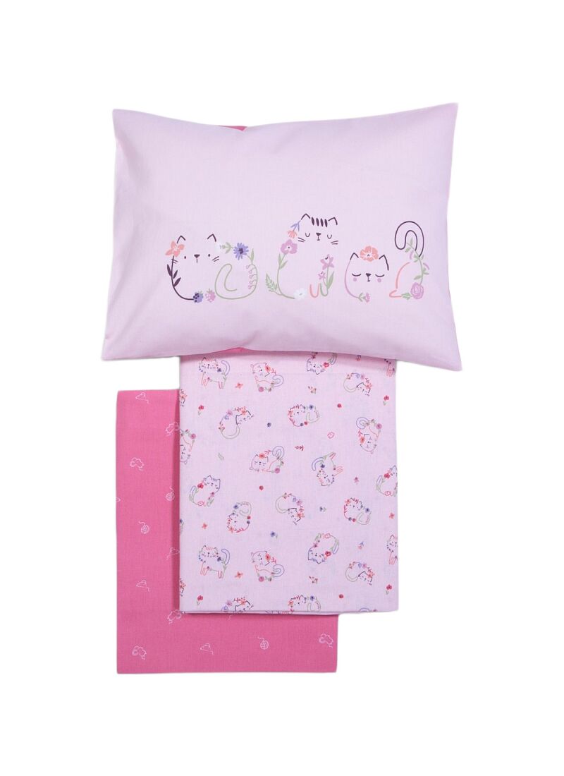 CRIB SHEET SET CATS ARE PERFECT