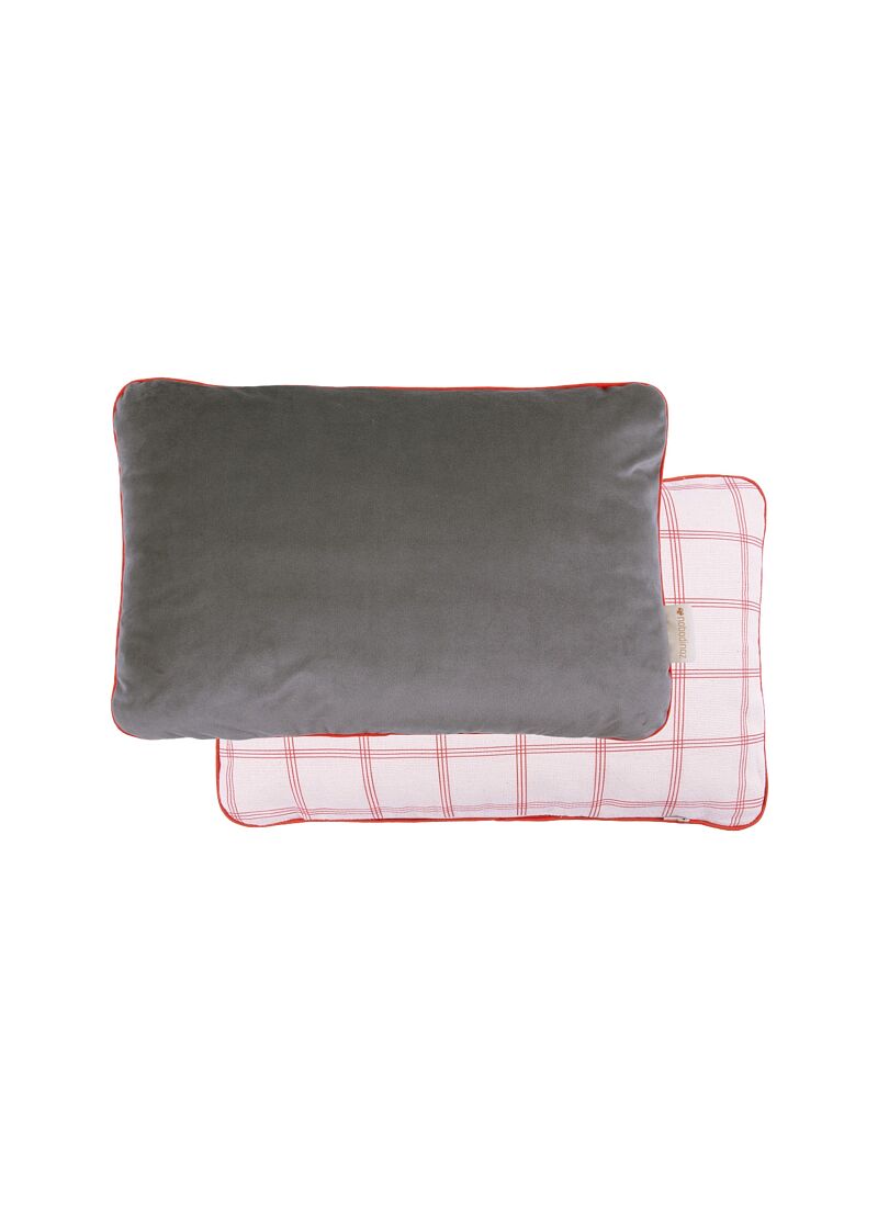 DOUBLE SIDED DECORATIVE PILLOW (44x28)  VELVET SLATE GREY