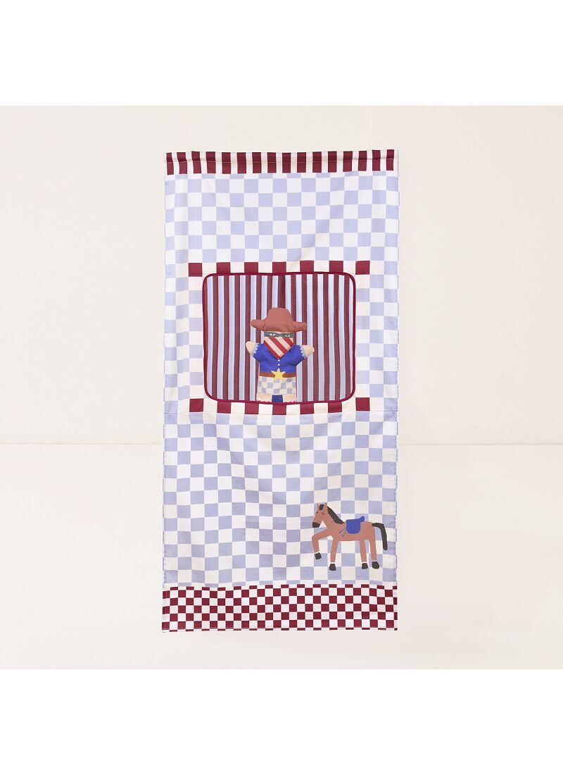 PUPPET SHOW BLUE CHECKS HORSE