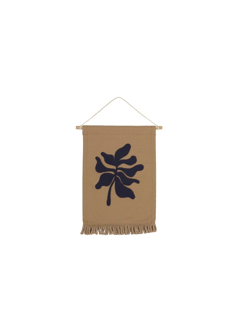 WALL HANGING LANDSCAPE LEAF BLUE SESAME