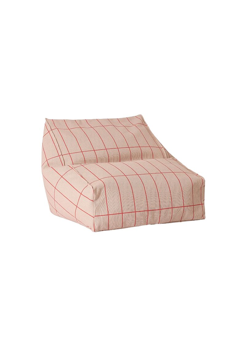 BEANBAG ARMCHAIR PINK RED