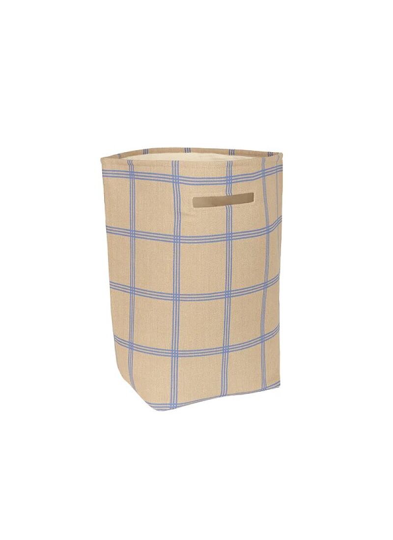 BASKET SAVANNA BROWN BLUE WINDOWPANE