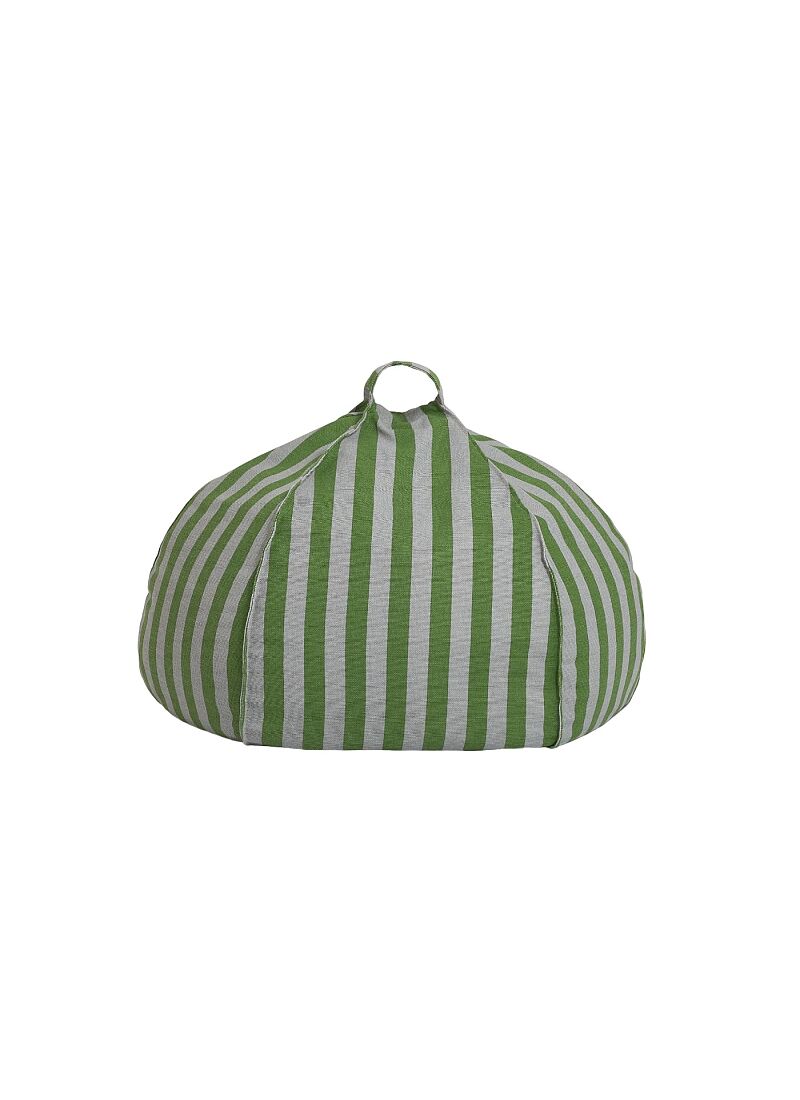 FLOOR CUSHION GREEN BLUE STRIPES