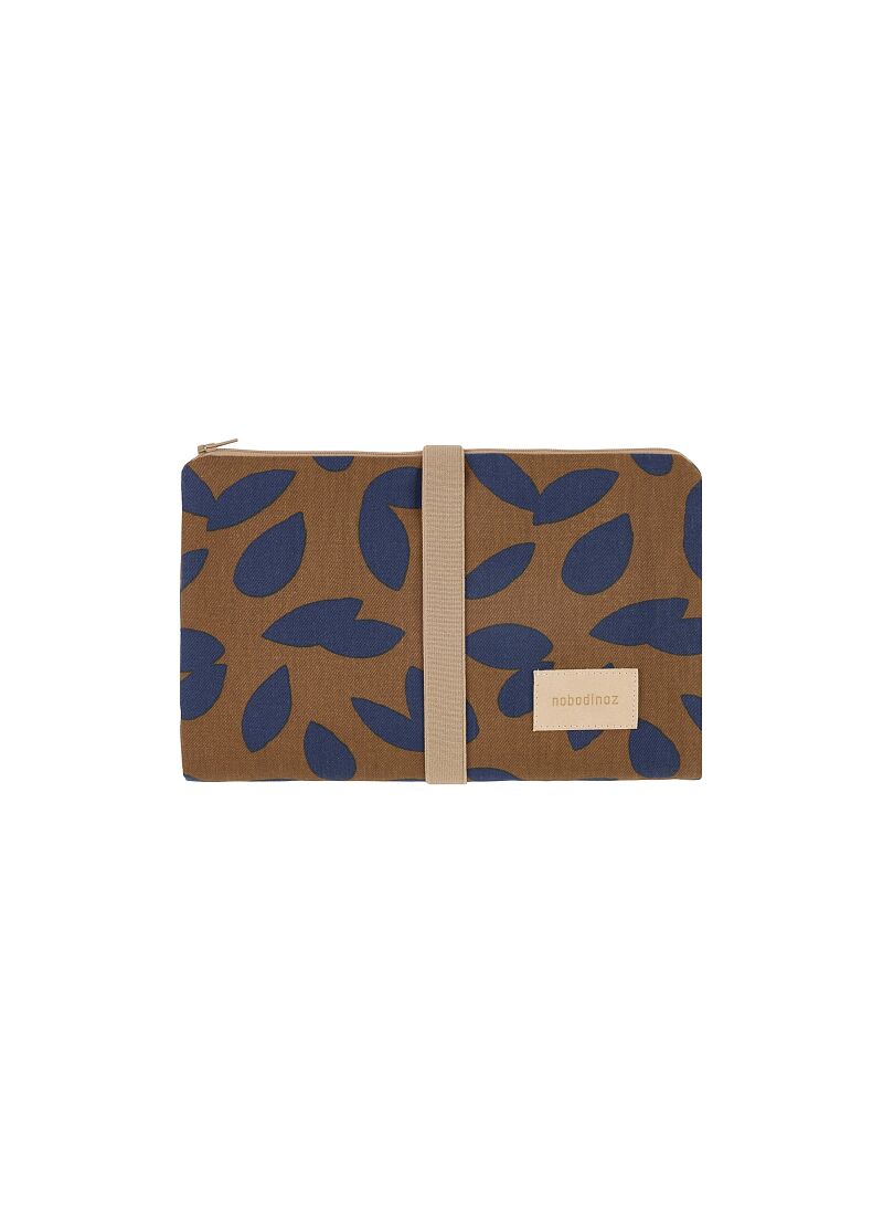 CHANGING PAD BLUE LEAVES