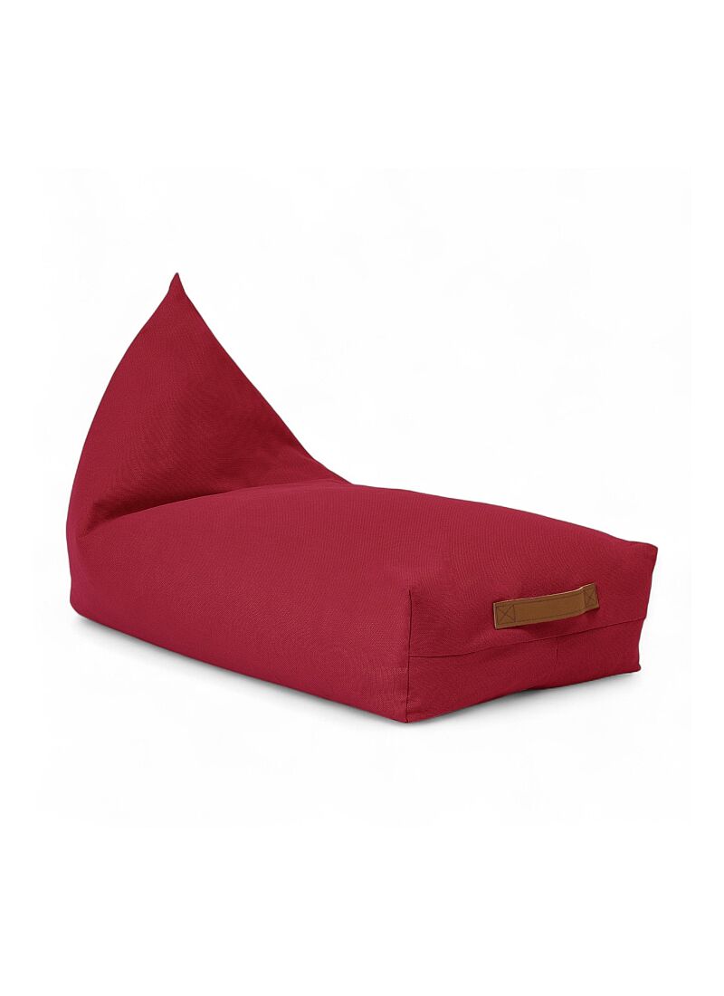 FLOOR CUSHION BURNT RED