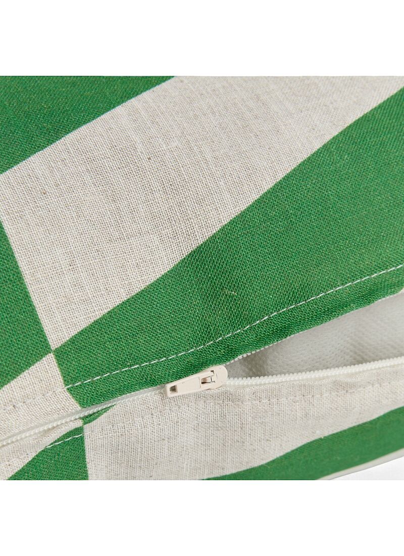 CUSHION (45x45) GREEN DIAGONAL TILES