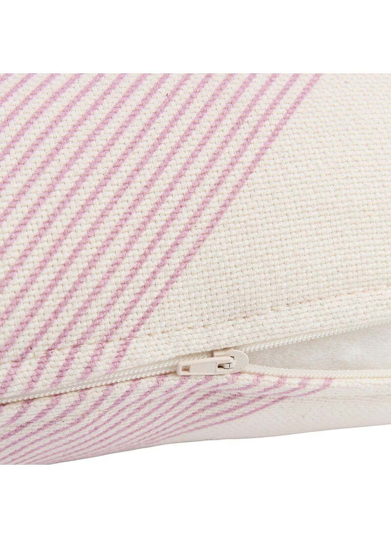 CUSHION (50x30) LILAC DIAGONAL STRIPES
